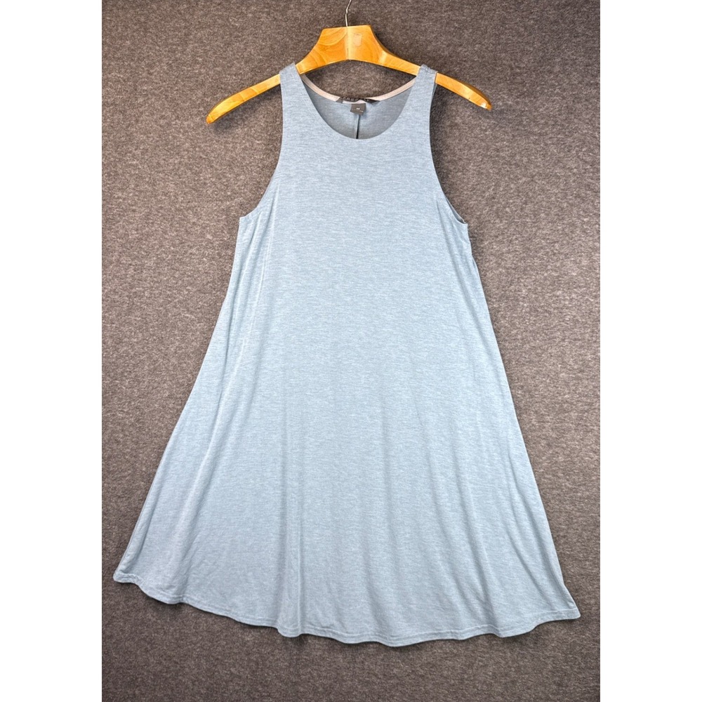 Free Fly Tank Dress Light Blue Womens Size M Bamboo Blend A-Line Chic Cruise Sea